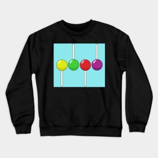 Lollipop Design Crewneck Sweatshirt